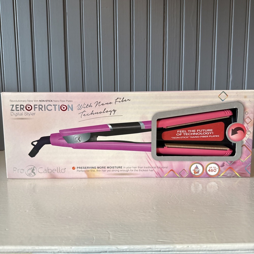 ProCabello Zero Friction Technology Nano Fiber Digital‎ Hair Styler Straightener